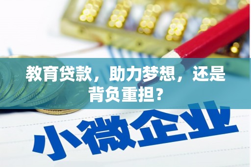 大宁教育贷款，助力梦想，还是背负重担？