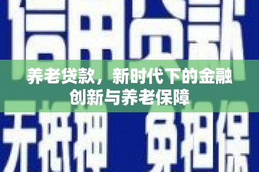 大宁养老贷款，新时代下的金融创新与养老保障