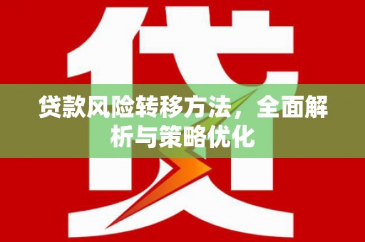 大宁贷款风险转移方法，全面解析与策略优化