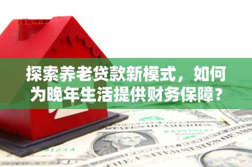 大宁探索养老贷款新模式，如何为晚年生活提供财务保障？