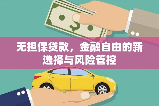 大宁无担保贷款，金融自由的新选择与风险管控