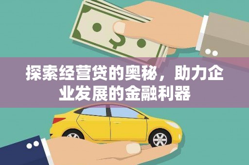 大宁探索经营贷的奥秘，助力企业发展的金融利器