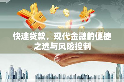 大宁快速贷款，现代金融的便捷之选与风险控制