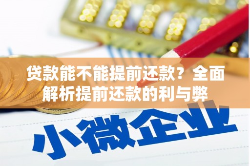 大宁贷款能不能提前还款？全面解析提前还款的利与弊