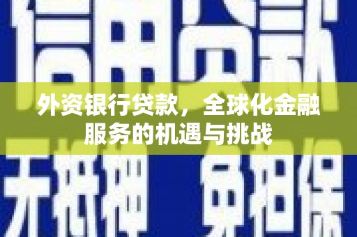 大宁外资银行贷款，全球化金融服务的机遇与挑战