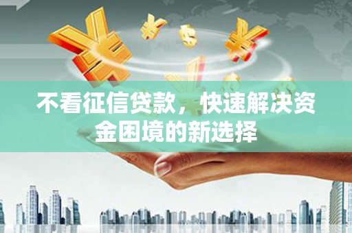 大宁不看征信贷款，快速解决资金困境的新选择