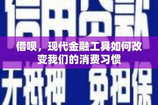 大宁借呗，现代金融工具如何改变我们的消费习惯