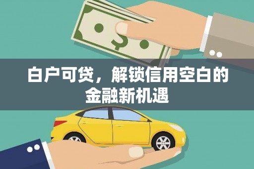 大宁白户可贷，解锁信用空白的金融新机遇