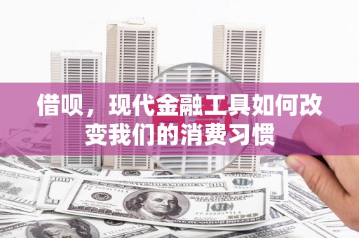 大宁借呗，现代金融工具如何改变我们的消费习惯