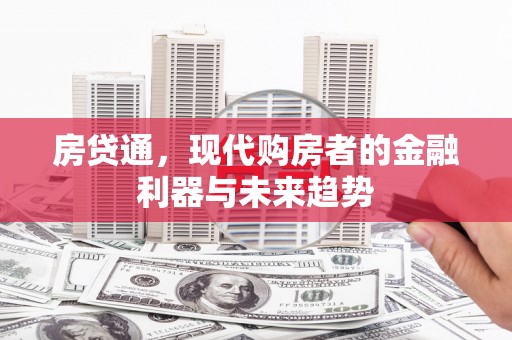 大宁房贷通，现代购房者的金融利器与未来趋势