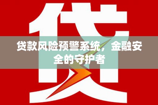 大宁贷款风险预警系统，金融安全的守护者