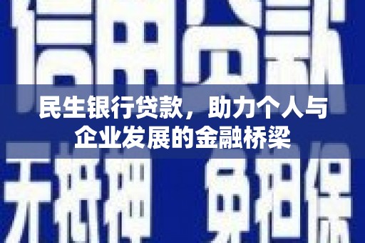 大宁民生银行贷款，助力个人与企业发展的金融桥梁