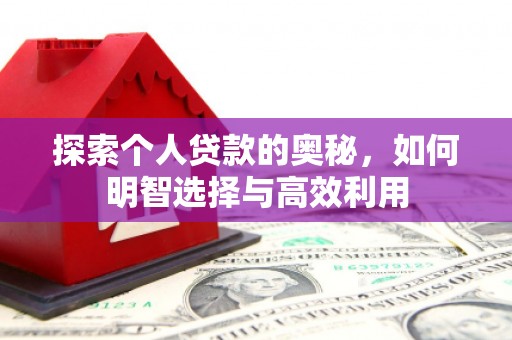 大宁探索个人贷款的奥秘，如何明智选择与高效利用