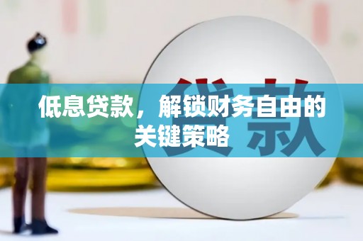 大宁低息贷款，解锁财务自由的关键策略