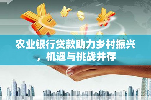 大宁农业银行贷款助力乡村振兴，机遇与挑战并存