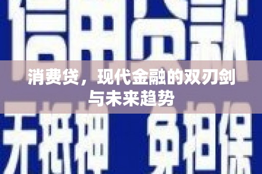 大宁消费贷，现代金融的双刃剑与未来趋势