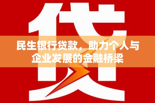 大宁民生银行贷款，助力个人与企业发展的金融桥梁