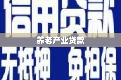 大宁养老产业贷款
