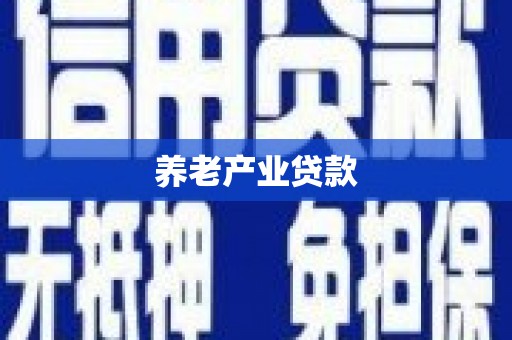 大宁养老产业贷款