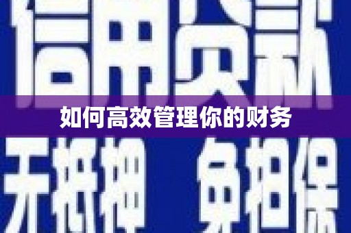 大宁如何高效管理你的财务