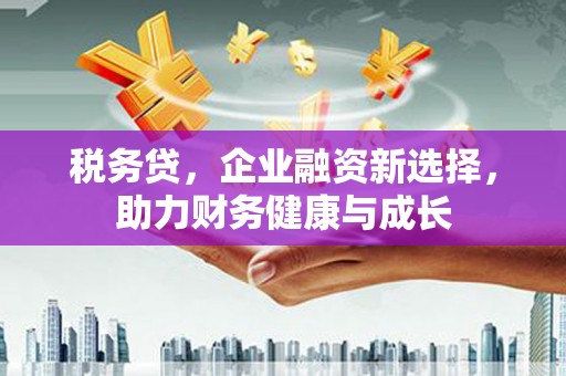 大宁税务贷，企业融资新选择，助力财务健康与成长